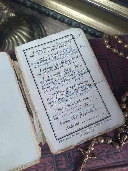 1933 Celluloid Child's Pocket Prayer Book