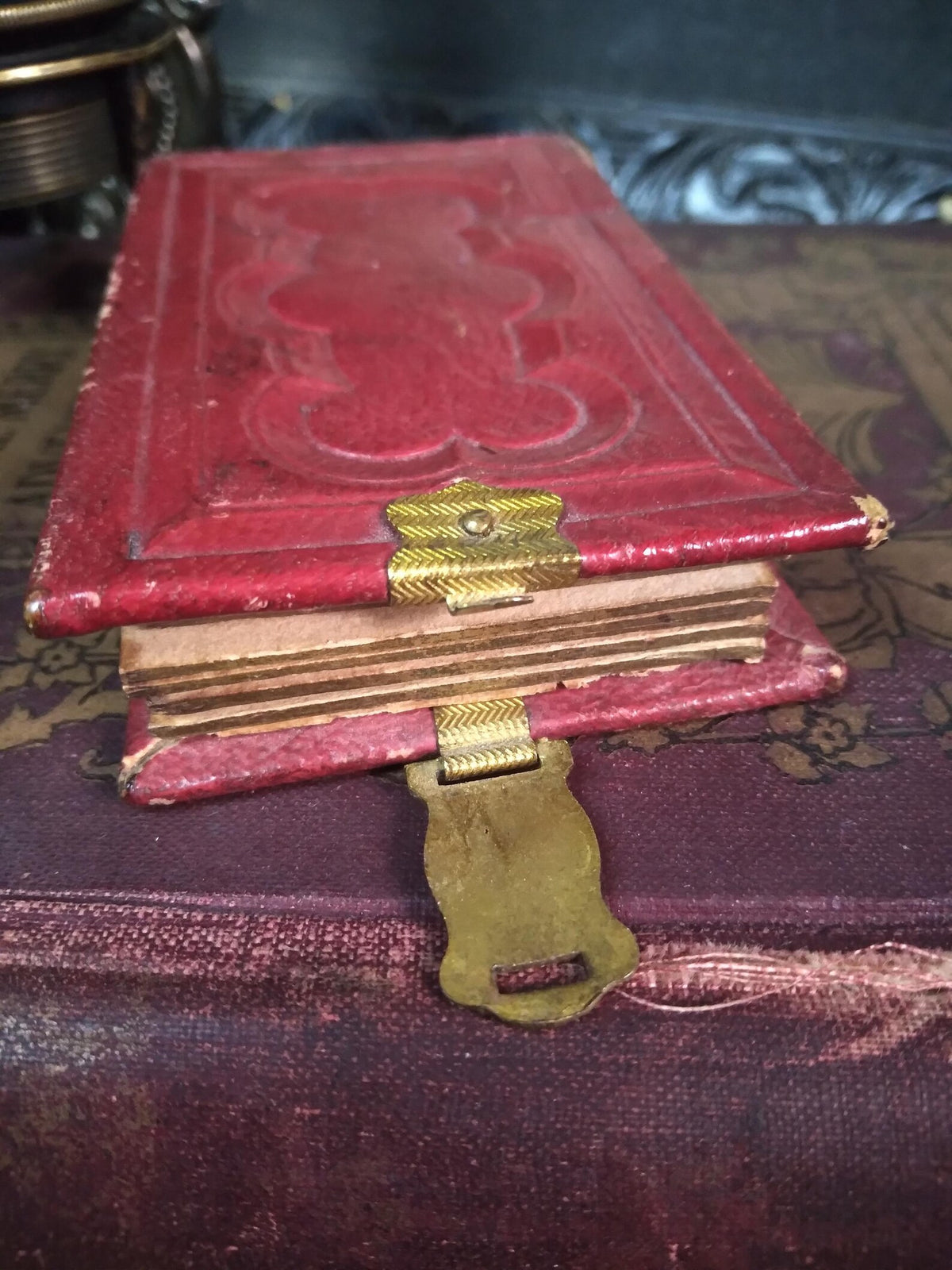 Antique Miniature Gem Tintype Photo Album