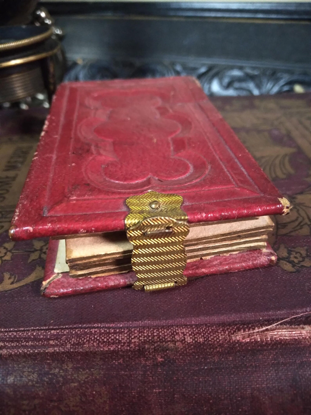 Antique Miniature Gem Tintype Photo Album