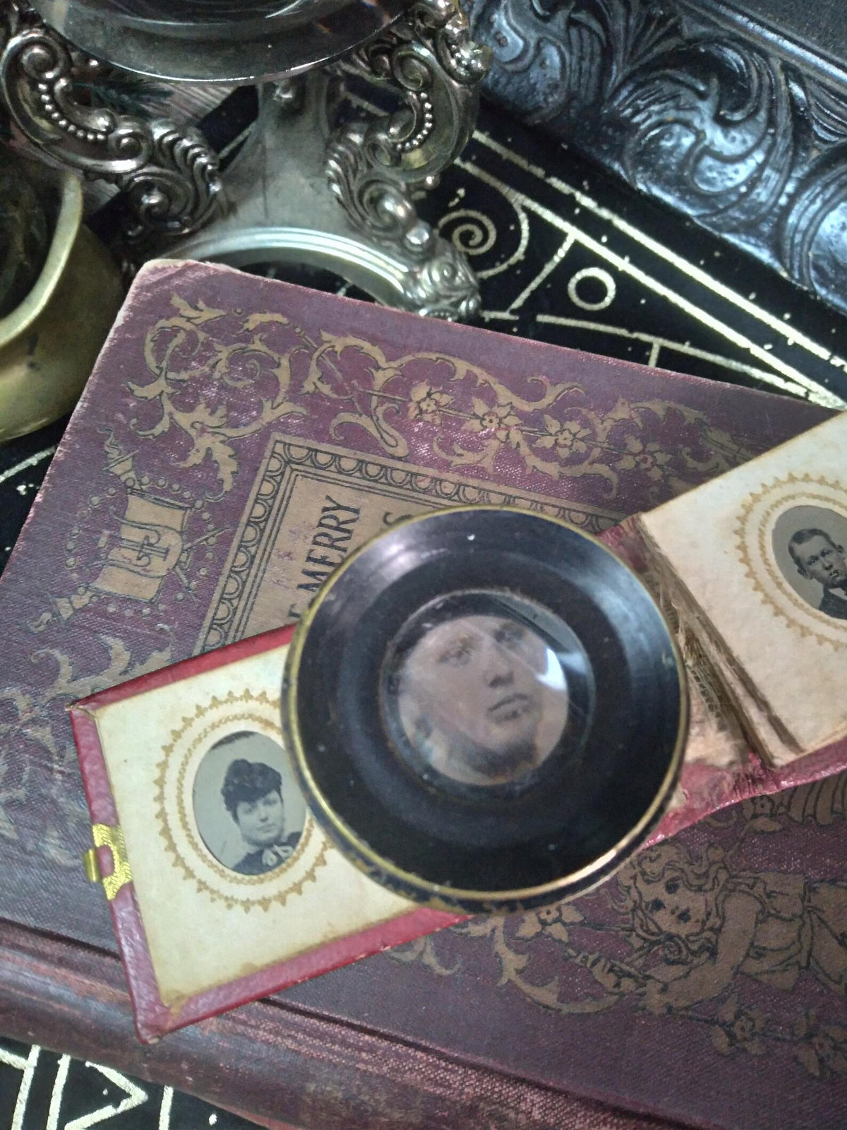Antique Bausch & Lomb Tripod Magnifying Glass