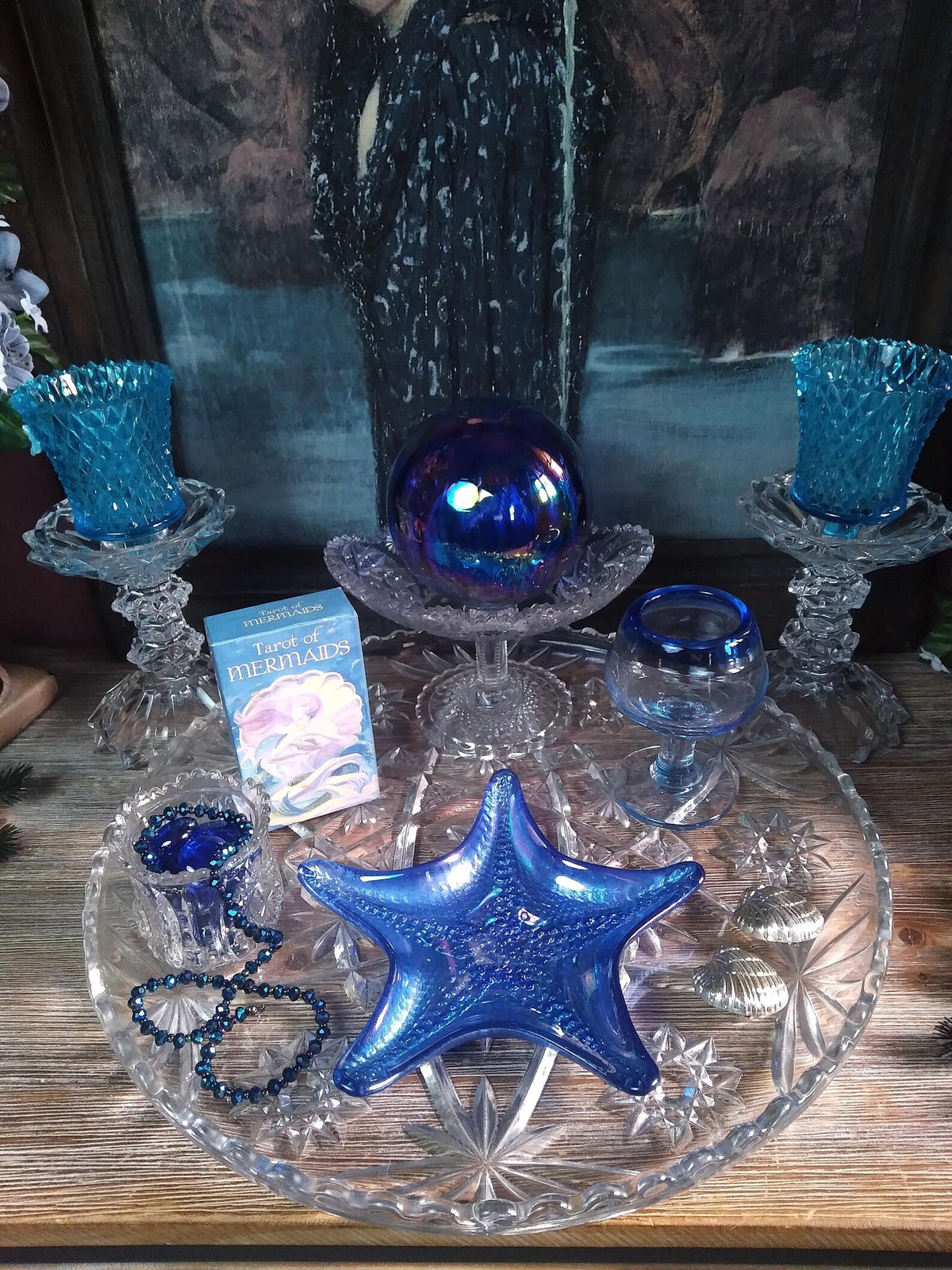 Vintage Water Witch Altar & Mermaid Tarot