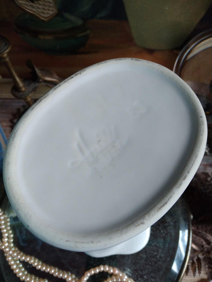 Vintage 1940s White Hand Vase