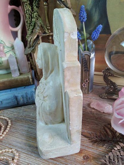 Vintage Notre-Dame Sacred Heart Mary Chalkware Bust