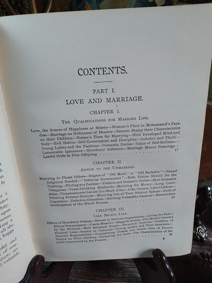 1896 Antique Book — The Glory of Woman