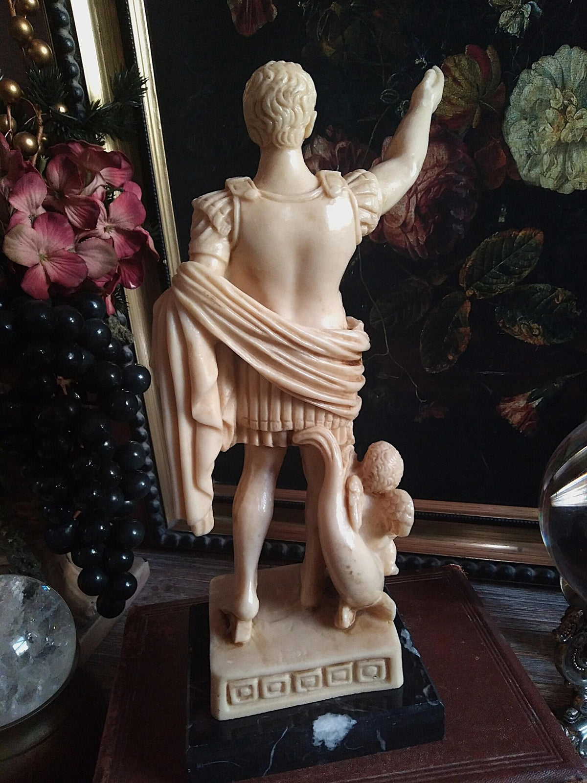 Vintage Alabaster Augustus of Prima Porta Statue