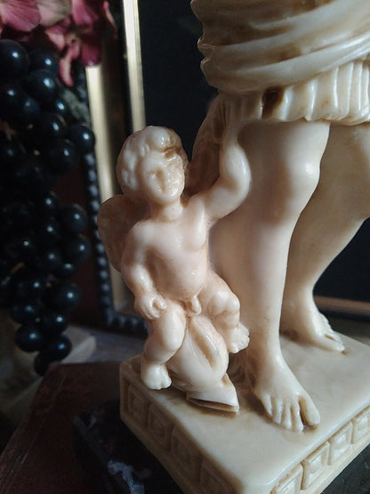 Vintage Alabaster Augustus of Prima Porta Statue