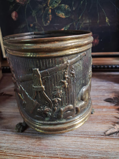 Vintage Lion-Footed Cherub Jardinière