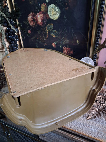 Vintage Gold Gothic Arched Mirror Shelf