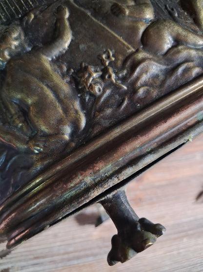 Vintage Lion-Footed Cherub Jardinière