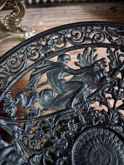 Vintage Baroque Sea Goddess Pedestal Stand
