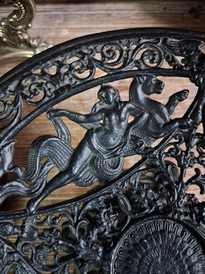 Vintage Baroque Sea Goddess Pedestal Stand