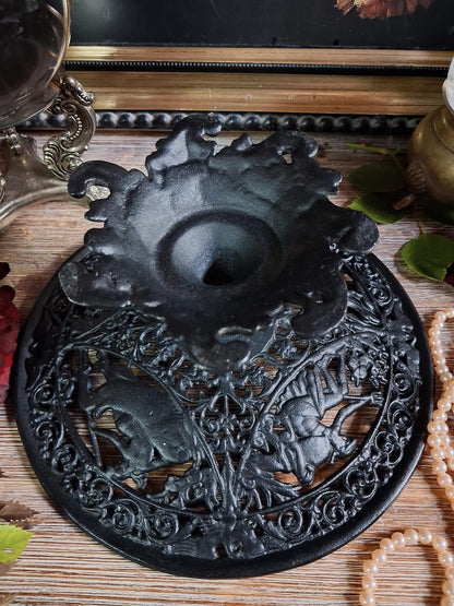 Vintage Baroque Sea Goddess Pedestal Stand