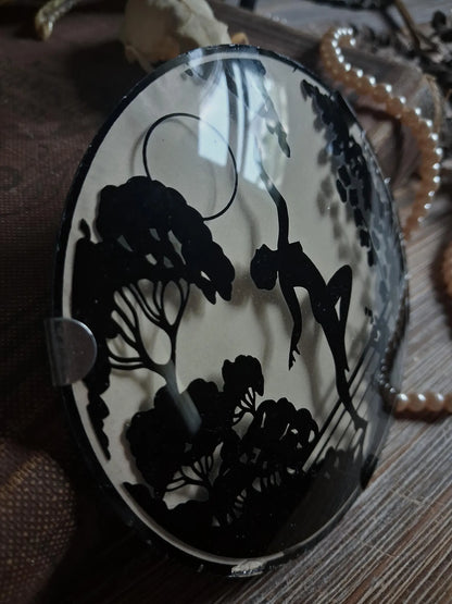 1920s Moonlit Dancing Nymph Silhouette