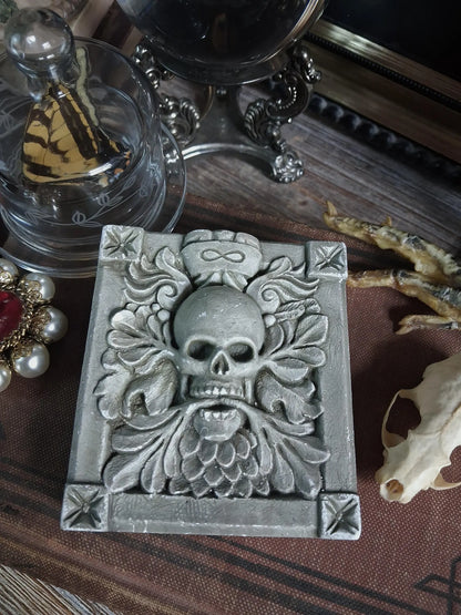 Vintage “Endless Spirit” Skull Wall Plaque