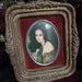 Vintage Baroque Lady Portrait Wall Plaques — Pair
