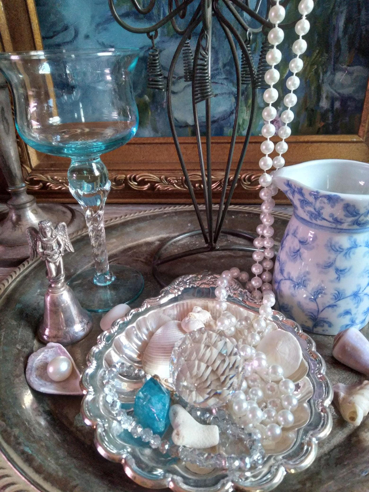 Vintage Water Witch Ritual Altar