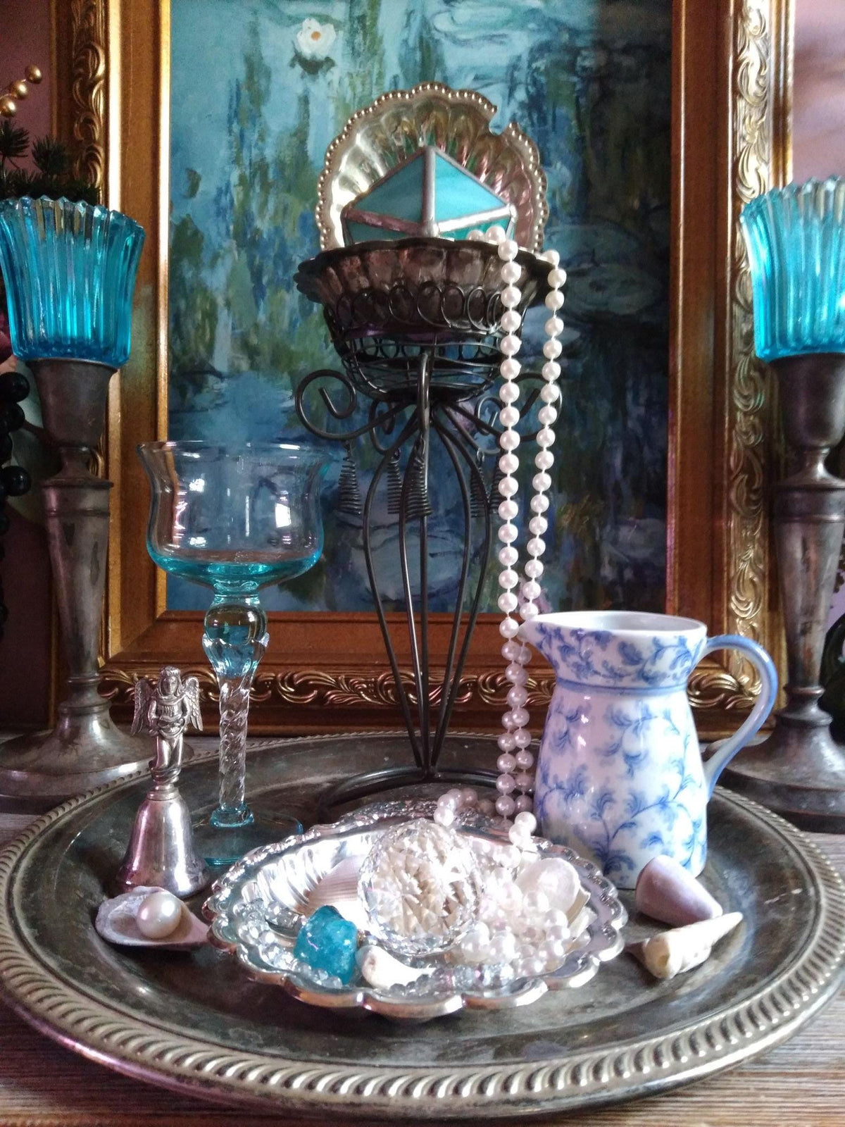Vintage Water Witch Ritual Altar