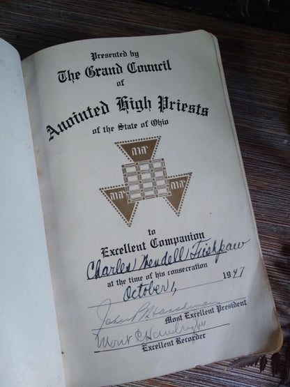 1947 Masonic Bible & Fraternal History