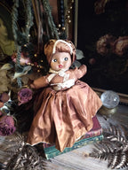 Antique Black & White Topsy-Turvy Doll