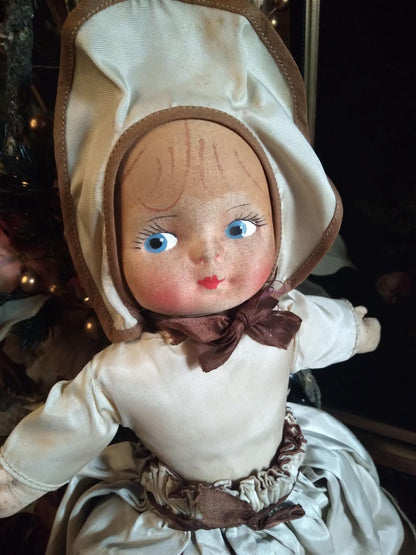 Antique Black & White Topsy-Turvy Doll