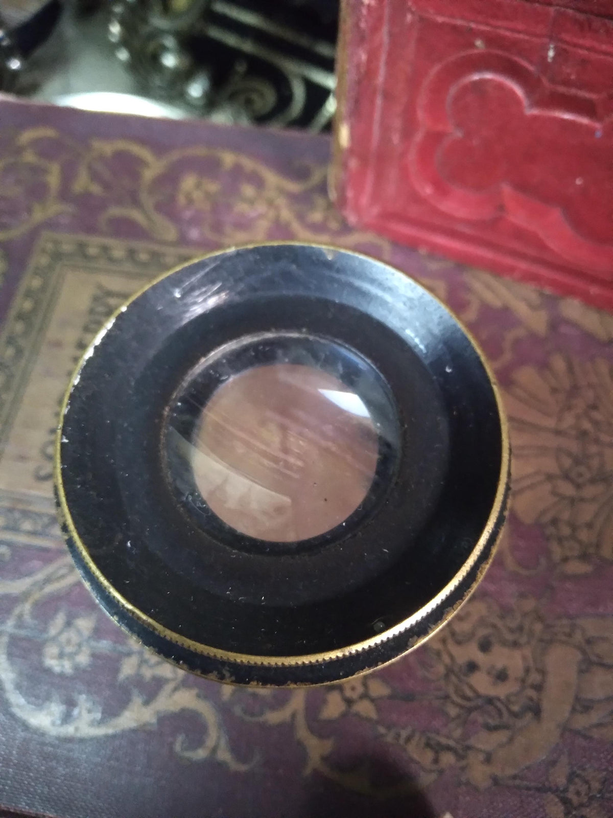 Antique Bausch & Lomb Tripod Magnifying Glass