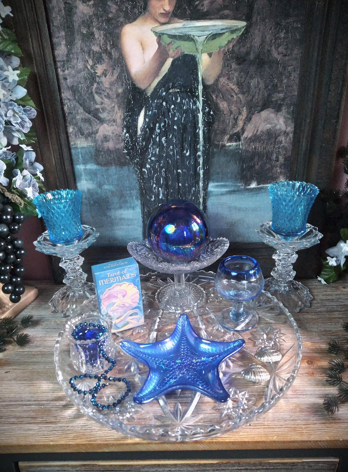 Vintage Water Witch Altar & Mermaid Tarot
