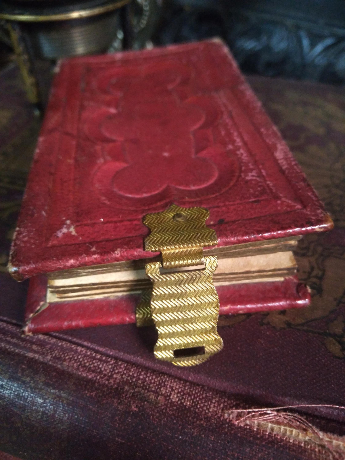 Antique Miniature Gem Tintype Photo Album