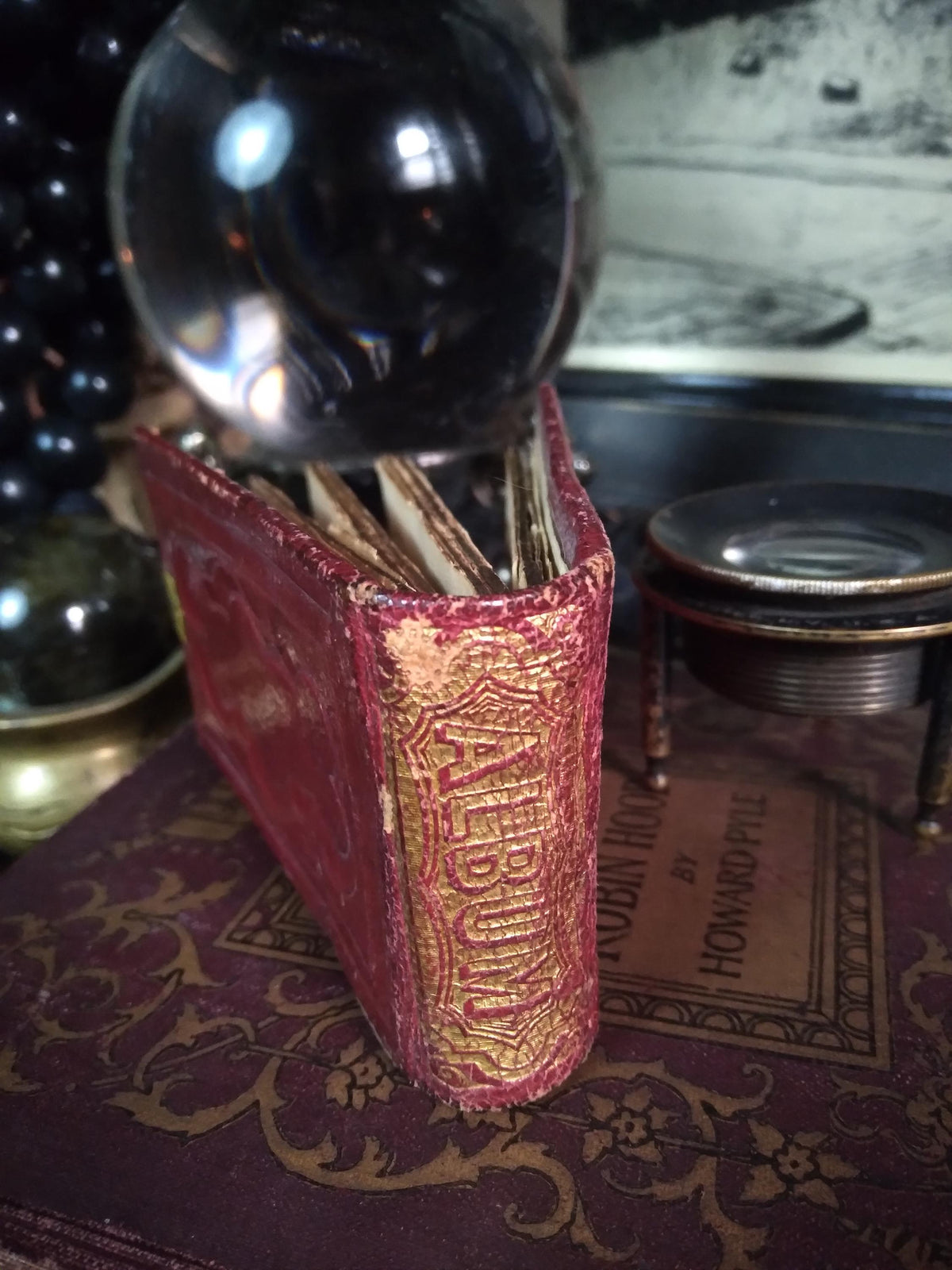 Antique Miniature Gem Tintype Photo Album