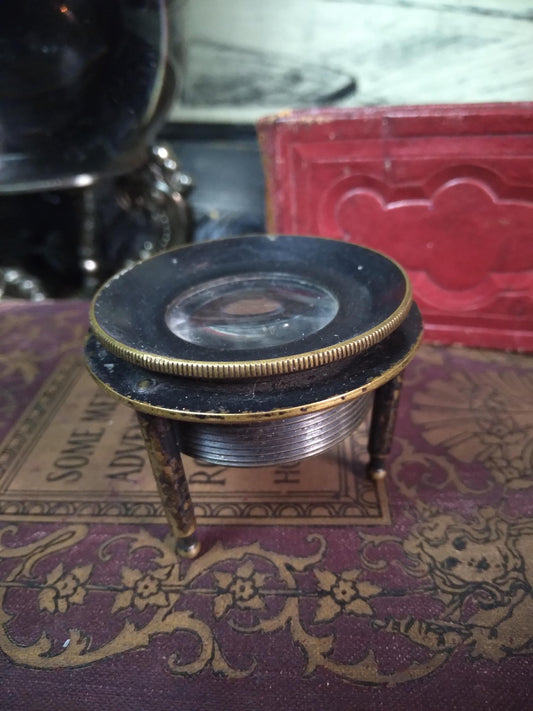 Antique Bausch & Lomb Tripod Magnifying Glass
