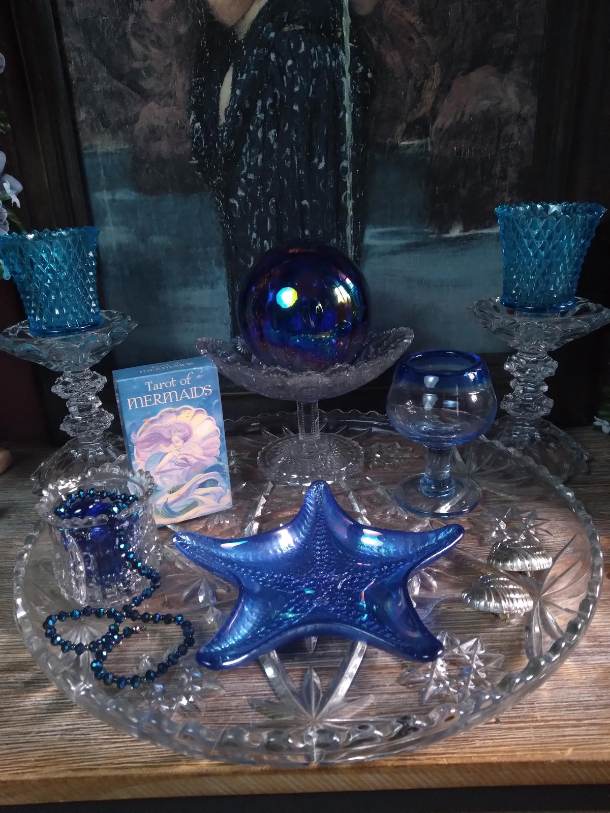 Vintage Water Witch Altar & Mermaid Tarot