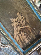 Antique Baroque Hand Mirror / Scrying Mirror