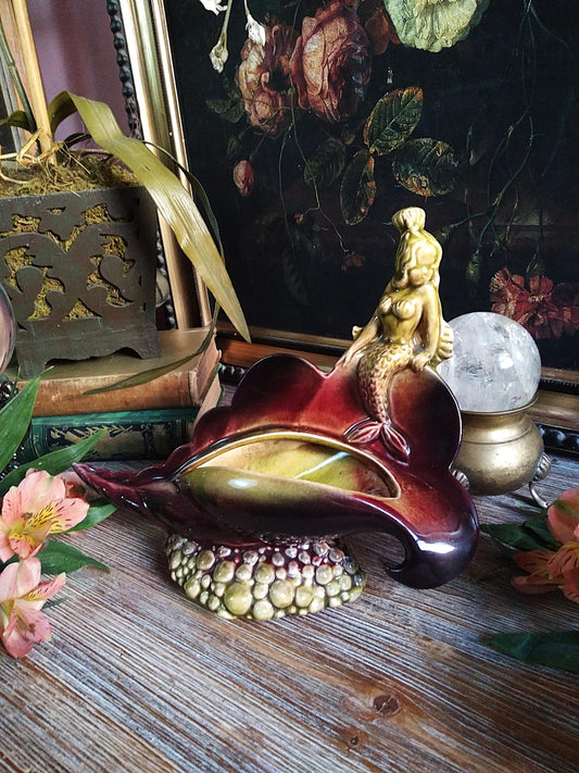 Vintage Hull Ebb Tide Mermaid Planter