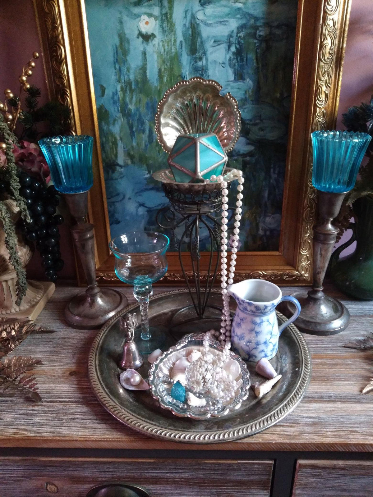 Vintage Water Witch Ritual Altar