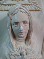 Vintage Notre-Dame Sacred Heart Mary Chalkware Bust