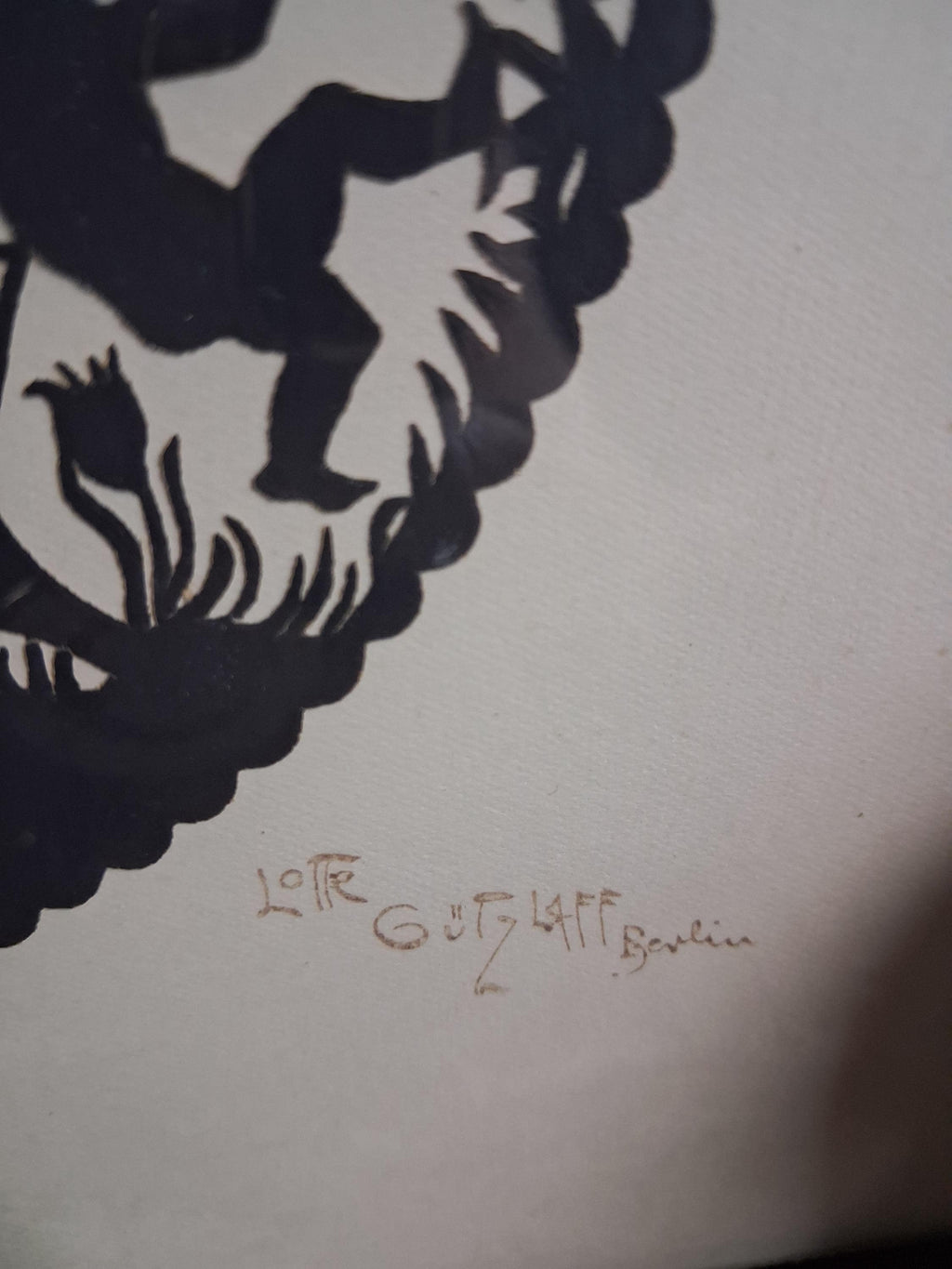 1920s Lotte Gutzlaff Scherenschnitte Silhouette