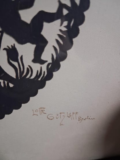 1920s Lotte Gutzlaff Scherenschnitte Silhouette