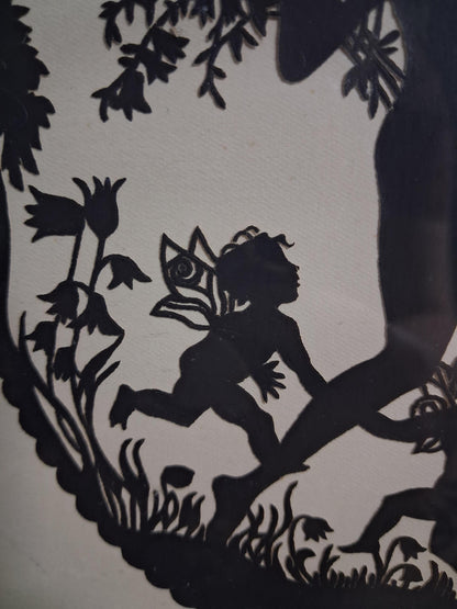 1920s Lotte Gutzlaff Scherenschnitte Silhouette
