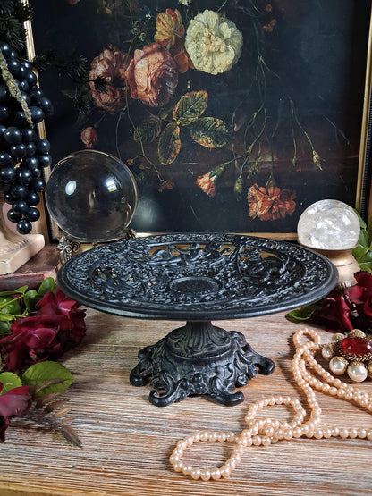 Vintage Baroque Sea Goddess Pedestal Stand