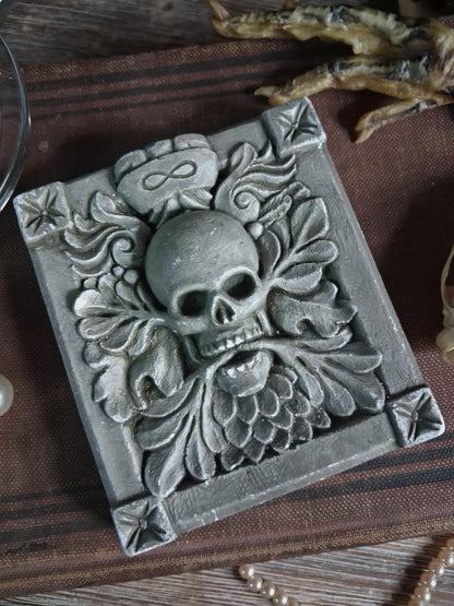Vintage “Endless Spirit” Skull Wall Plaque