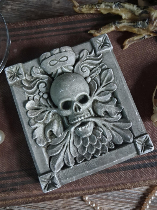 Vintage “Endless Spirit” Skull Wall Plaque