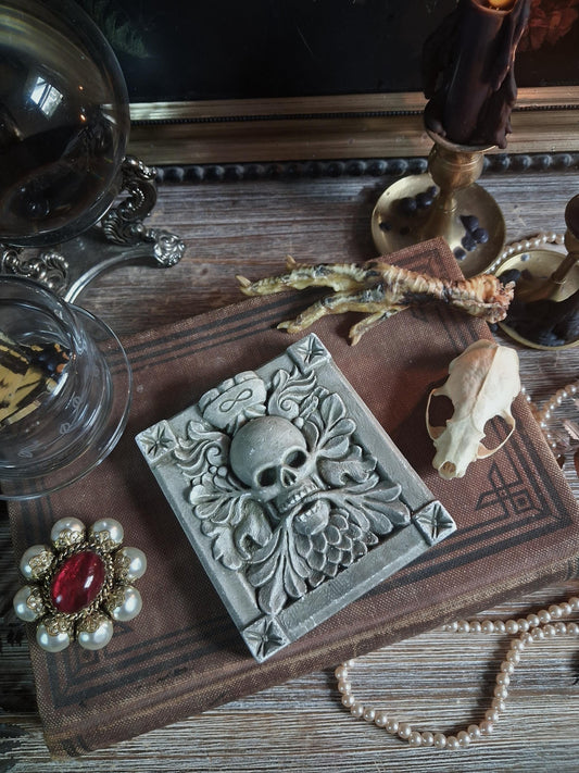 Vintage “Endless Spirit” Skull Wall Plaque