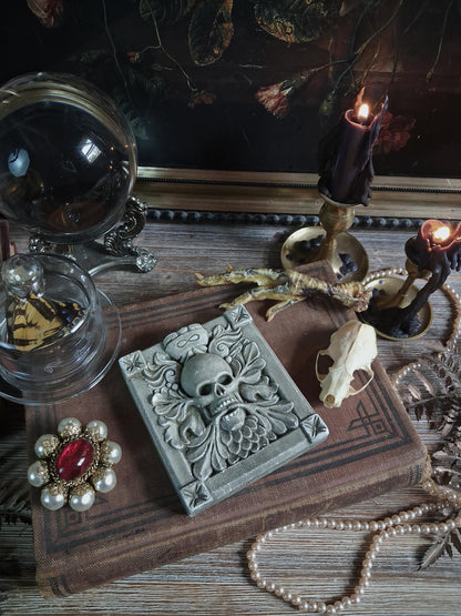 Vintage “Endless Spirit” Skull Wall Plaque