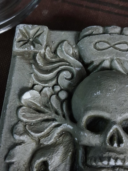 Vintage “Endless Spirit” Skull Wall Plaque